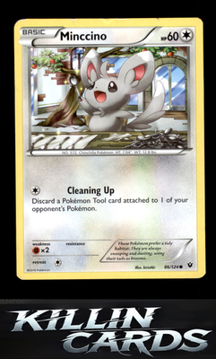 Minccino (86) 86/124 Pokemon Common XY - Fates Collide Card NM