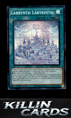 1st Edition Labrynth Labyrinth MP23-EN233 YuGiOh Prismatic Secret Rare 25th Anni