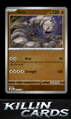 Reverse Holofoil Onix 070/132 Pokemon Common ME01: Mega Evolution Card NM