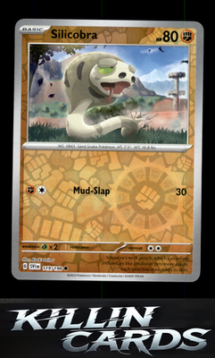 Reverse Holofoil Silicobra 119/198 Pokemon Common SV01: Scarlet & Violet Base Se