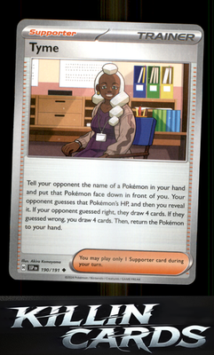 Tyme 190/191 Pokemon Uncommon SV08: Surging Sparks Card NM