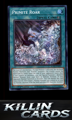 1st Edition Primite Roar ROTA-EN059 YuGiOh Super Rare Rage of the Abyss Card NM