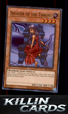 1st Edition Invader of the Throne SRL-EN026 YuGiOh Super Rare Spell Ruler (25th