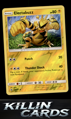 Reverse Holofoil Electabuzz 42/147 Pokemon Uncommon SM - Burning Shadows Card NM