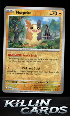 Reverse Holofoil Morpeko 072/167 Pokemon Uncommon SV06: Twilight Masquerade Card