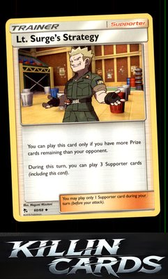 Lt. Surge's Strategy 60/68 Pokemon Uncommon Hidden Fates Card LP