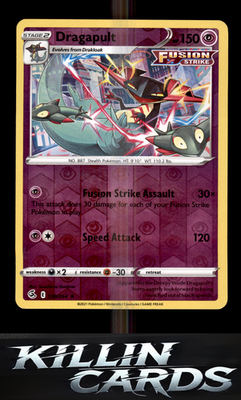 Reverse Holofoil Dragapult 130/264 Pokemon Holo Rare SWSH08: Fusion Strike Card