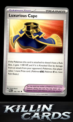 Luxurious Cape 166/182 Pokemon Uncommon SV04: Paradox Rift Card NM