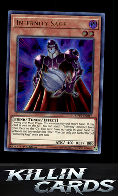 1st Edition Infernity Sage GFP2-EN017 YuGiOh Ultra Rare Ghosts From the Past: Th