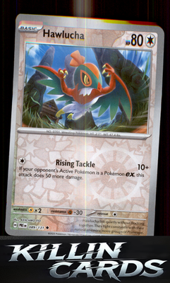 Reverse Holofoil Hawlucha 089/131 Pokemon Uncommon SV: Prismatic Evolutions Card