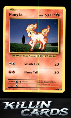 Ponyta 19/108 Pokemon Common XY - Evolutions Card NM