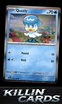 Quaxly 052/198 Pokemon Common SV01: Scarlet & Violet Base Set Card NM