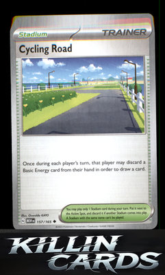 Cycling Road 157/165 Pokemon Uncommon SV: Scarlet & Violet 151 Card NM