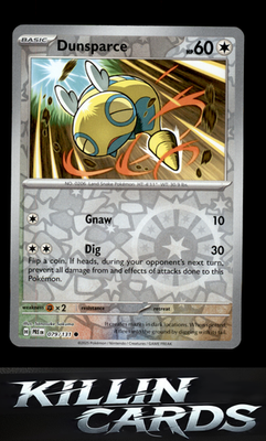 Reverse Holofoil Dunsparce 079/131 Pokemon Common SV: Prismatic Evolutions Card