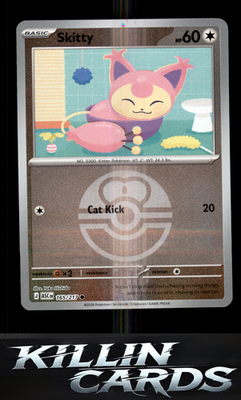 Reverse Holofoil Skitty (Love Ball) 165/217 Pokemon Common ME: Ascended Heroes C