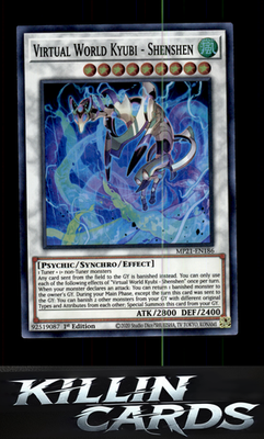 1st Edition Virtual World Kyubi - Shenshen MP21-EN186 YuGiOh Super Rare 2021 Tin