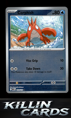 Reverse Holofoil Corphish 033/132 Pokemon Common ME01: Mega Evolution Card NM