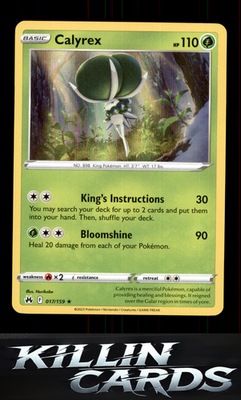 Calyrex 017/159 Pokemon Holo Rare SWSH: Crown Zenith Card NM