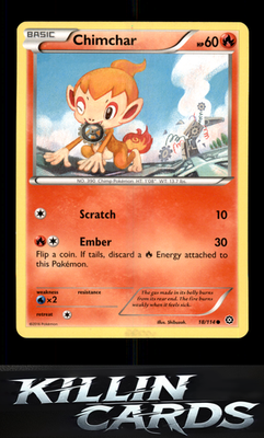 Chimchar 18/114 Pokemon Common XY - Steam Siege Card LP