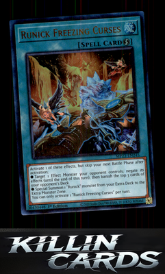 1st Edition Runick Freezing Curses MP23-EN245 YuGiOh Ultra Rare 25th Anniversary