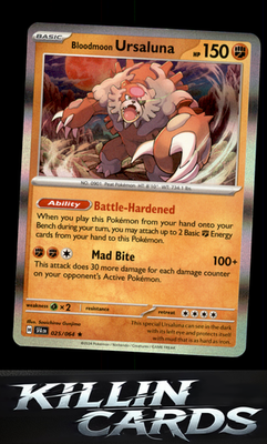 Bloodmoon Ursaluna 025/064 Pokemon Rare SV: Shrouded Fable Card NM