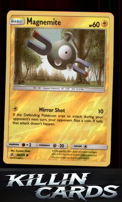 Reverse Holofoil Magnemite 68/236 Pokemon Common SM - Cosmic Eclipse Card NM