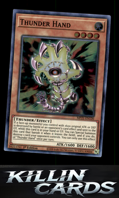 1st Edition Thunder Hand MP21-EN120 YuGiOh Super Rare 2021 Tin of Ancient Battle