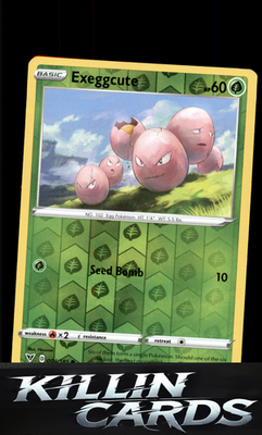 Reverse Holofoil Exeggcute 004/185 Pokemon Common SWSH04: Vivid Voltage Card NM