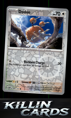 Reverse Holofoil Doduo 084/165 Pokemon Common SV: Scarlet & Violet 151 Card NM