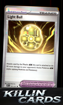 Light Ball 191/217 Pokemon Uncommon ME: Ascended Heroes Card NM