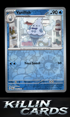 Reverse Holofoil Vanillish - 044/182 044/182 Pokemon Common SV04: Paradox Rift C