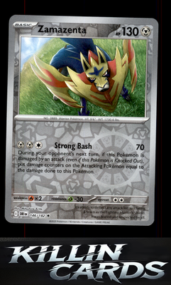Reverse Holofoil Zamazenta - 146/182 146/182 Pokemon Rare SV10: Destined Rivals