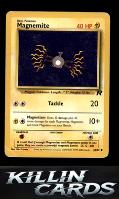 Magnemite 60/82 Pokemon Common Team Rocket Card LP