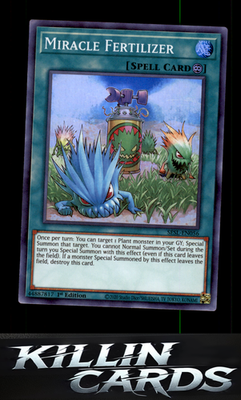 1st Edition Miracle Fertilizer SESL-EN056 YuGiOh Super Rare Secret Slayers Card