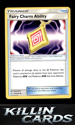 Fairy Charm Ability 171/214 Pokemon Uncommon SM - Unbroken Bonds Card NM