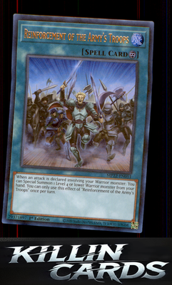 1st Edition Reinforcement of the Army's Troops MP22-EN051 YuGiOh Ultra Rare 2022