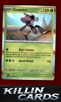 Genesect 008/094 Pokemon Rare ME02: Phantasmal Flames Card NM