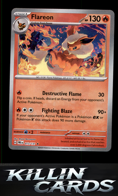Flareon (Poke Ball Pattern) 013/131 Pokemon Rare SV: Prismatic Evolutions Card N