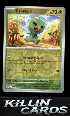 Reverse Holofoil Capsakid - 028/198 028/198 Pokemon Common SV01: Scarlet & Viole