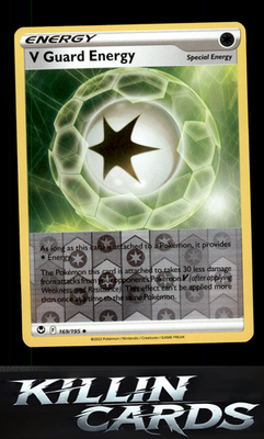 Reverse Holofoil V Guard Energy 169/195 Pokemon Uncommon SWSH12: Silver Tempest