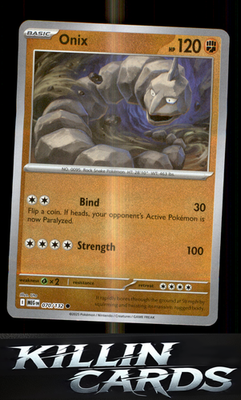 Reverse Holofoil Onix 070/132 Pokemon Common ME01: Mega Evolution Card NM