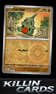 Reverse Holofoil Larvitar 047/131 Pokemon Common SV: Prismatic Evolutions Card N
