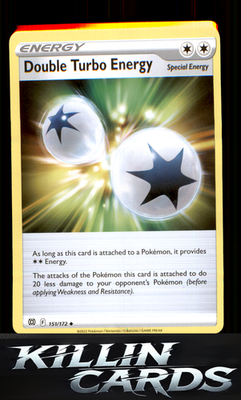 Double Turbo Energy 151/172 Pokemon Uncommon SWSH09: Brilliant Stars Card NM