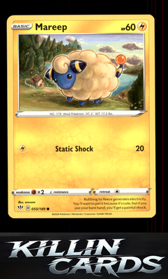Mareep 055/189 Pokemon Common SWSH03: Darkness Ablaze Card NM