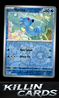 Reverse Holofoil Horsea 116/165 Pokemon Common SV: Scarlet & Violet 151 Card NM