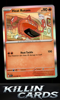 Heat Rotom 013/091 Pokemon Rare SV: Paldean Fates Card NM