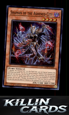 1st Edition Shaman of the Ashened City LEDE-EN090 YuGiOh Super Rare Legacy of De