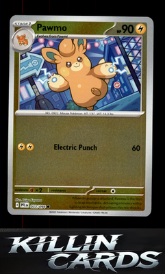 Reverse Holofoil Pawmo 033/094 Pokemon Common ME02: Phantasmal Flames Card NM