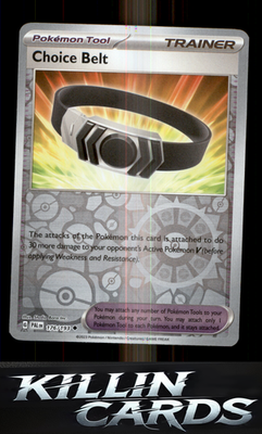 Reverse Holofoil Choice Belt 176/193 Pokemon Uncommon SV02: Paldea Evolved Card