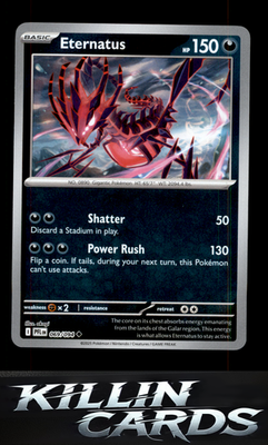 Reverse Holofoil Eternatus 069/094 Pokemon Uncommon ME02: Phantasmal Flames Card